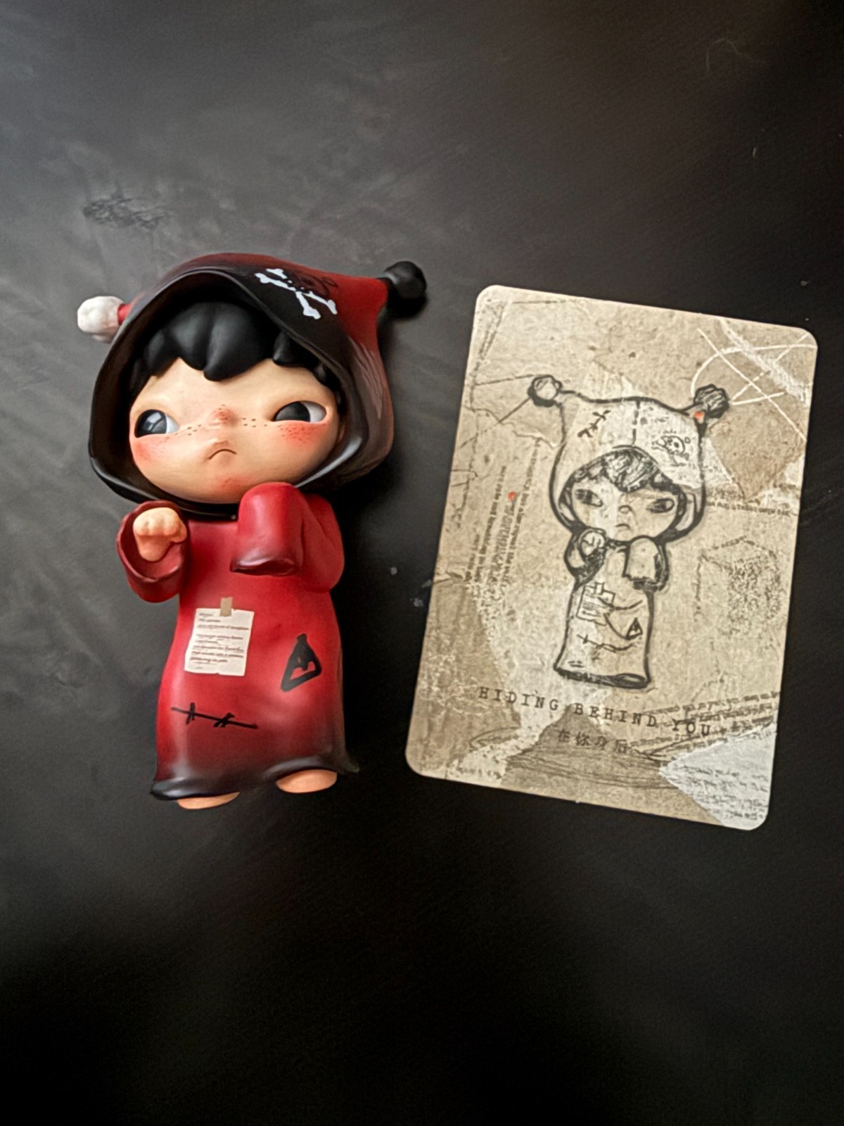 AUTHENTIC Pop Mart figures (Hirono, Skullpanda, Nyota) OUT OF BOX cards included