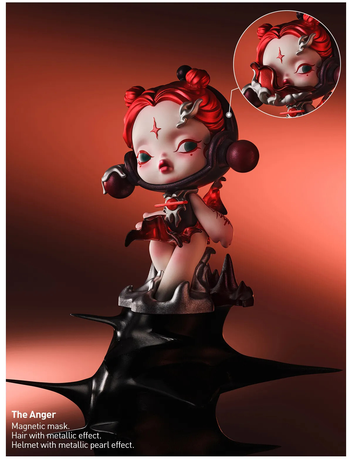 SKULLPANDA THE SOUND SERIES CONFIRMED FIGURE TOY SEALED BAG IN OPEN BOX