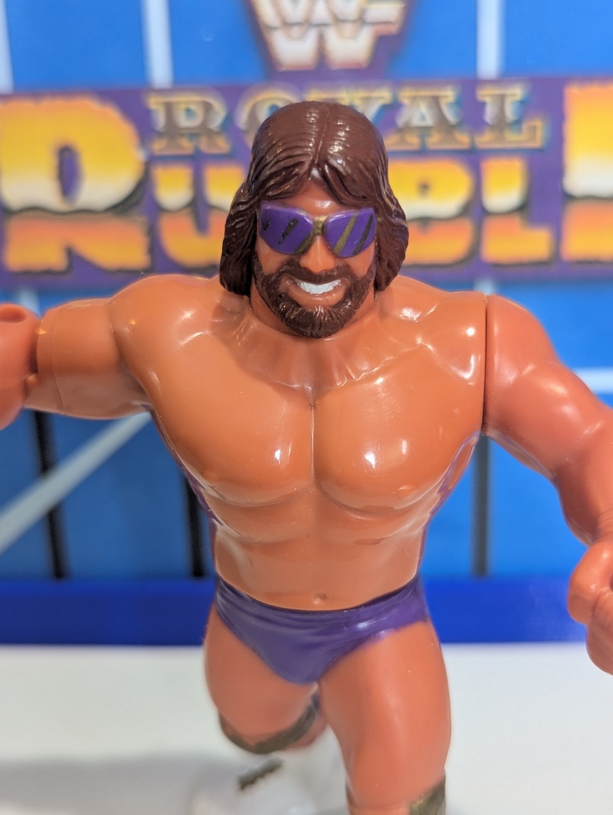 WWF Hasbro Macho Man – WWE Mattel LJN Vintage Titan Sports – MM Logo