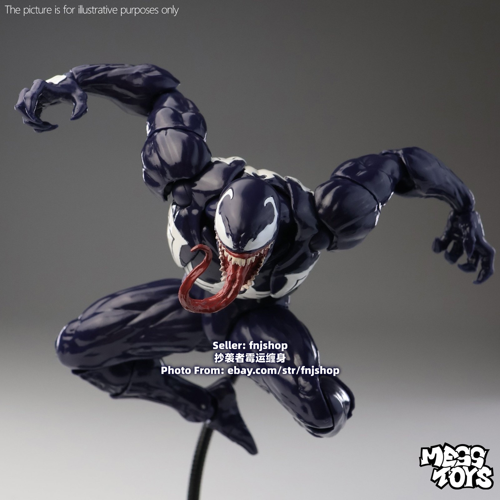 Pre-Order Mess Toys Venom Lethal Neighbor Spider-Man Symbiote 1/12 Action Figure