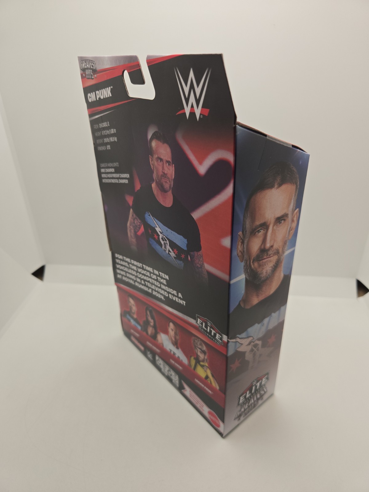WWE Elite Greatest Hits 11 CM Punk 6″ Mattel 2026 Action Figure Short Hair