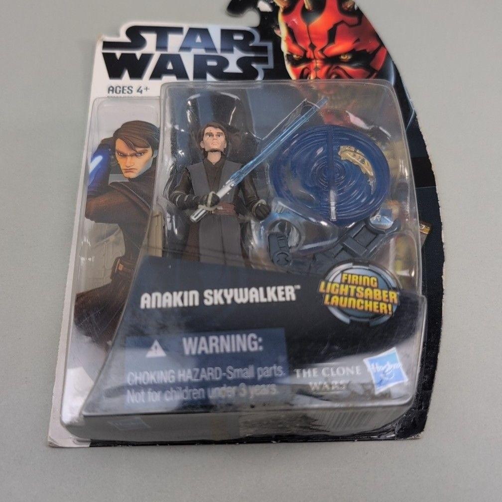 Hasbro Star Wars Clone Wars Anakin Skywalker Figure 3.75in Carded Multicolor