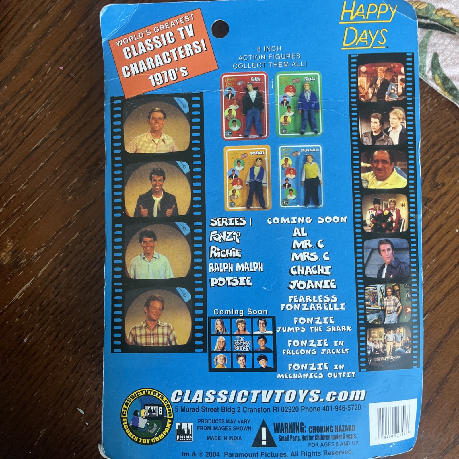 Happy Days RALPH MALPH 2004 8″ Action Figure Posable Classic TV Toys READ