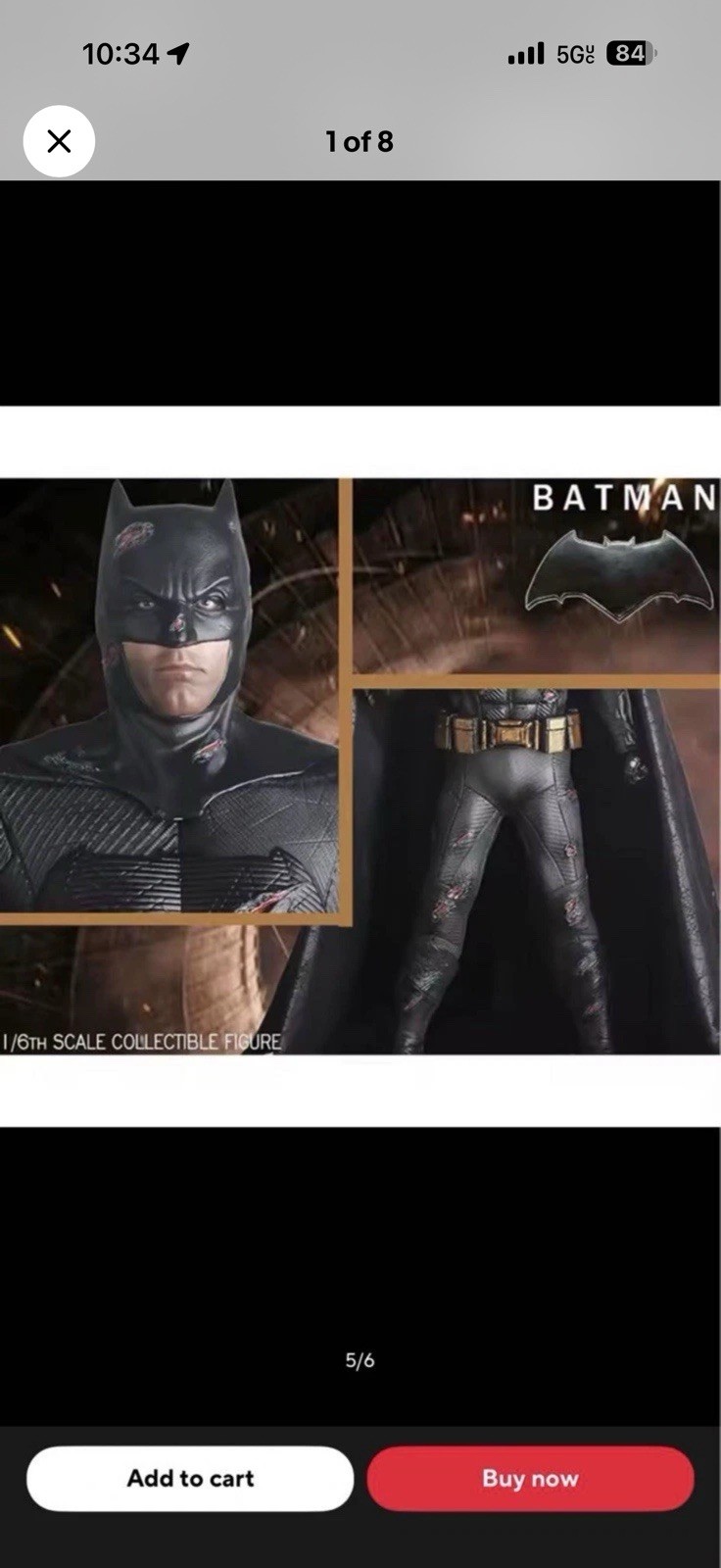 Batman 1:6 Scale Action Figure Black TV, Movie & Video Games Franchise