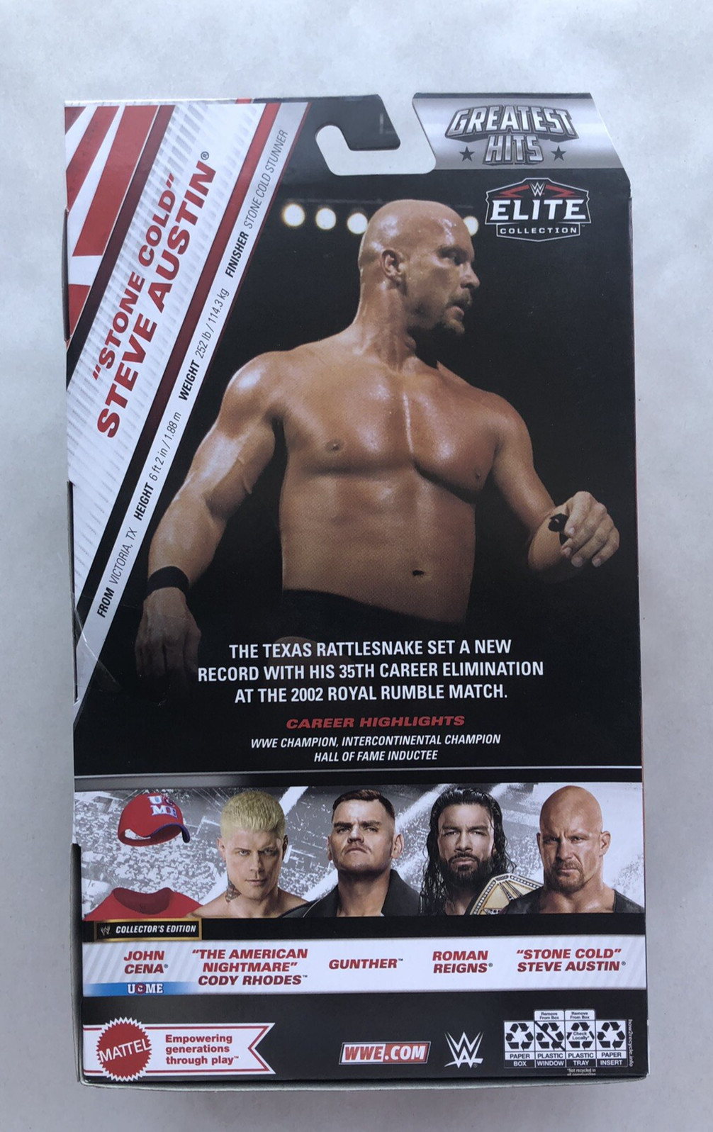 Stone Cold Steve Austin – WWE Elite Greatest Hits 8 Toy Wrestling Figure