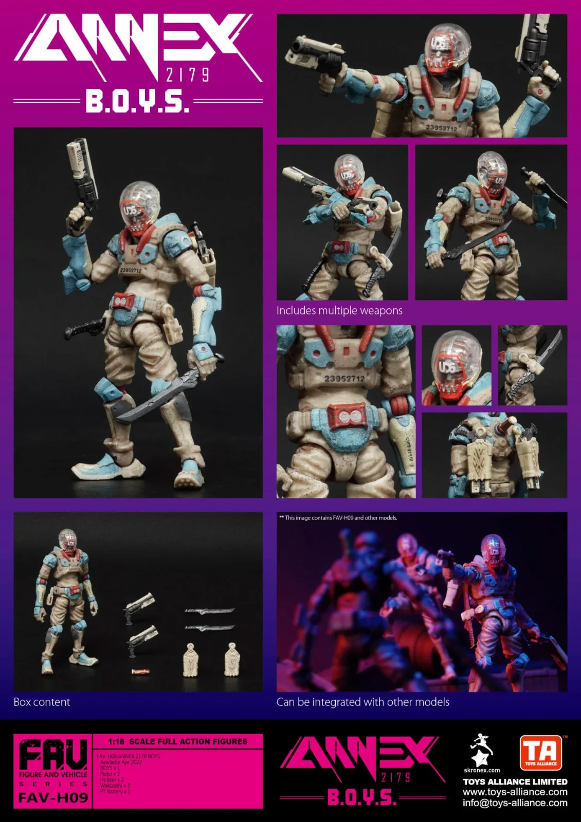 ACID RAIN / ANNEX 2179 1/18: FAV-H09 B.O.Y.S. BOYS *US Seller*