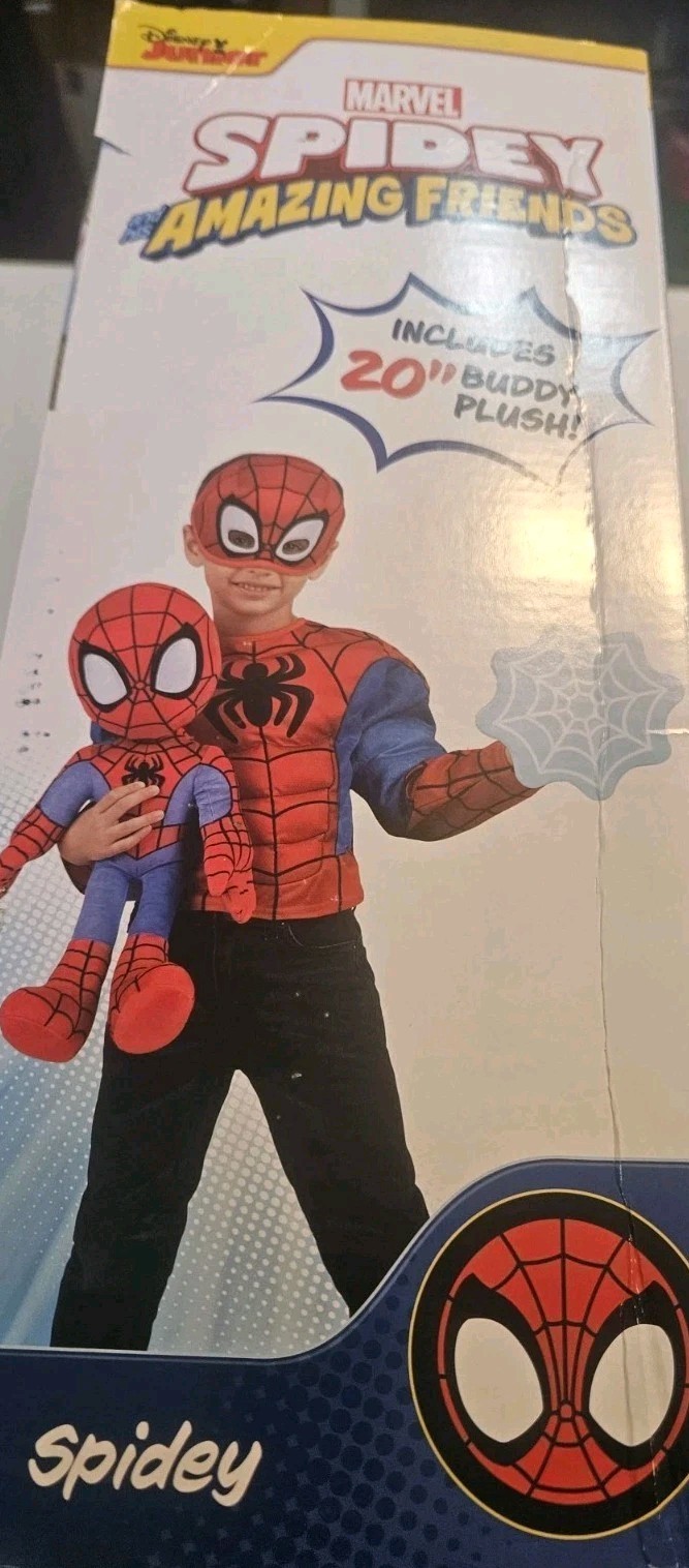 Disney JR Marvel Spidey And His Amazing Friends Dress-Up 4 Pc Toddlers 3T-4T NIB