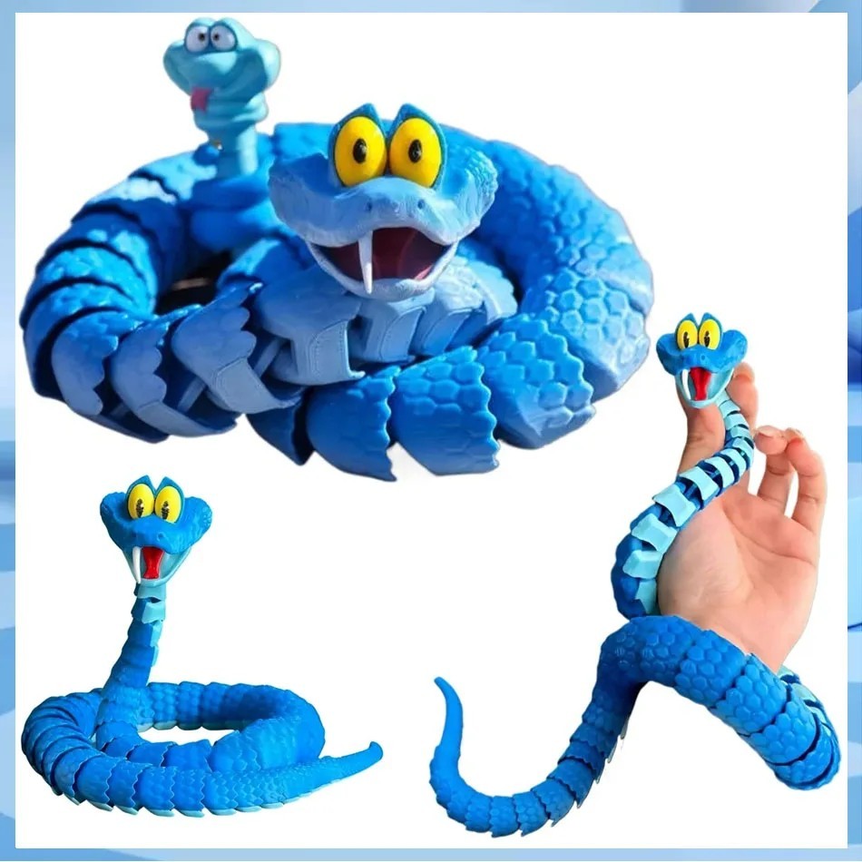 60cm Gary Snake: Disney Zootopia 2 Articulated Simulation Toy Snake, 3d Printed*