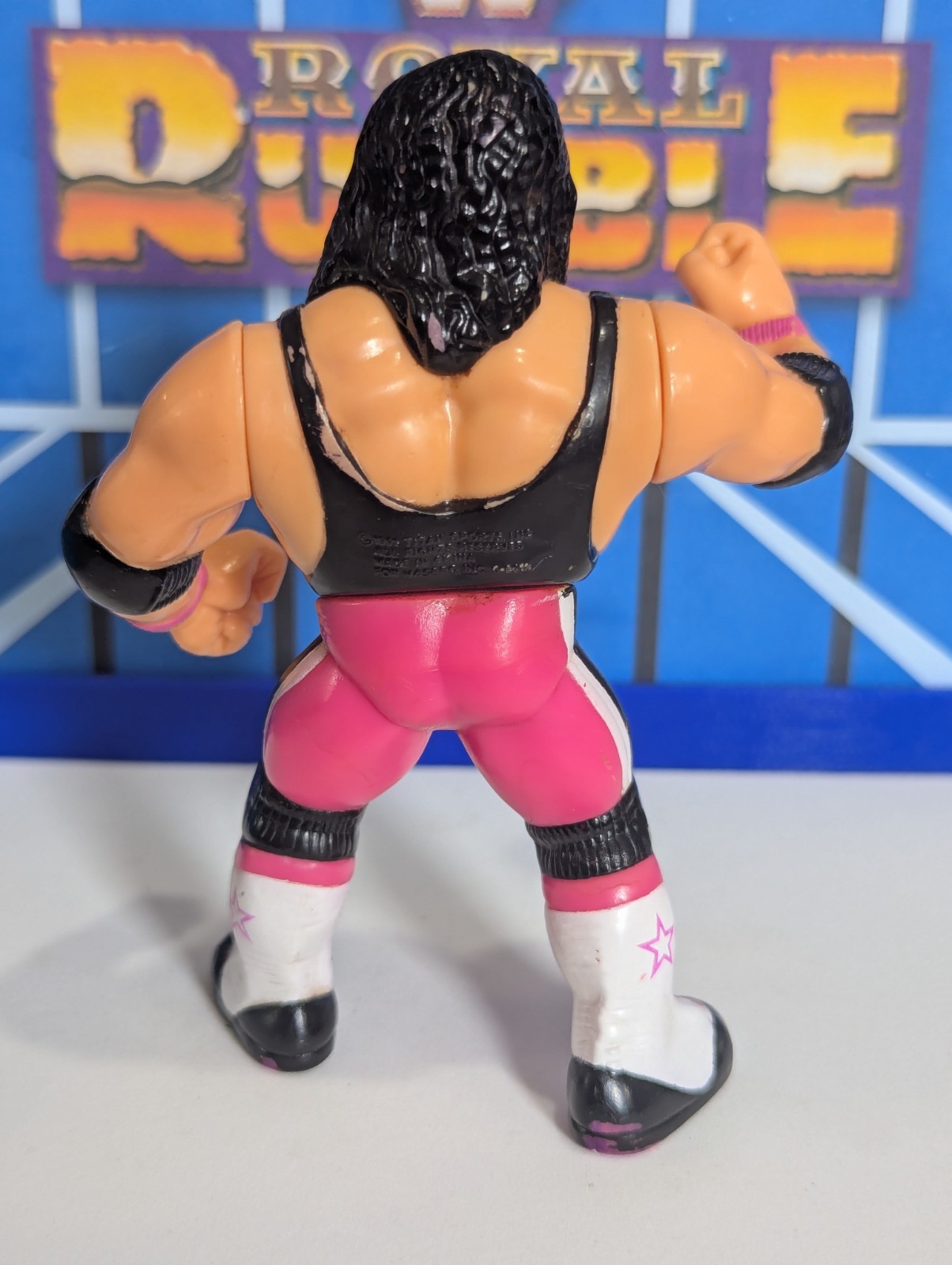 WWF Hasbro Bret Hart – WWE Mattel LJN Vintage Titan Sports – Purple