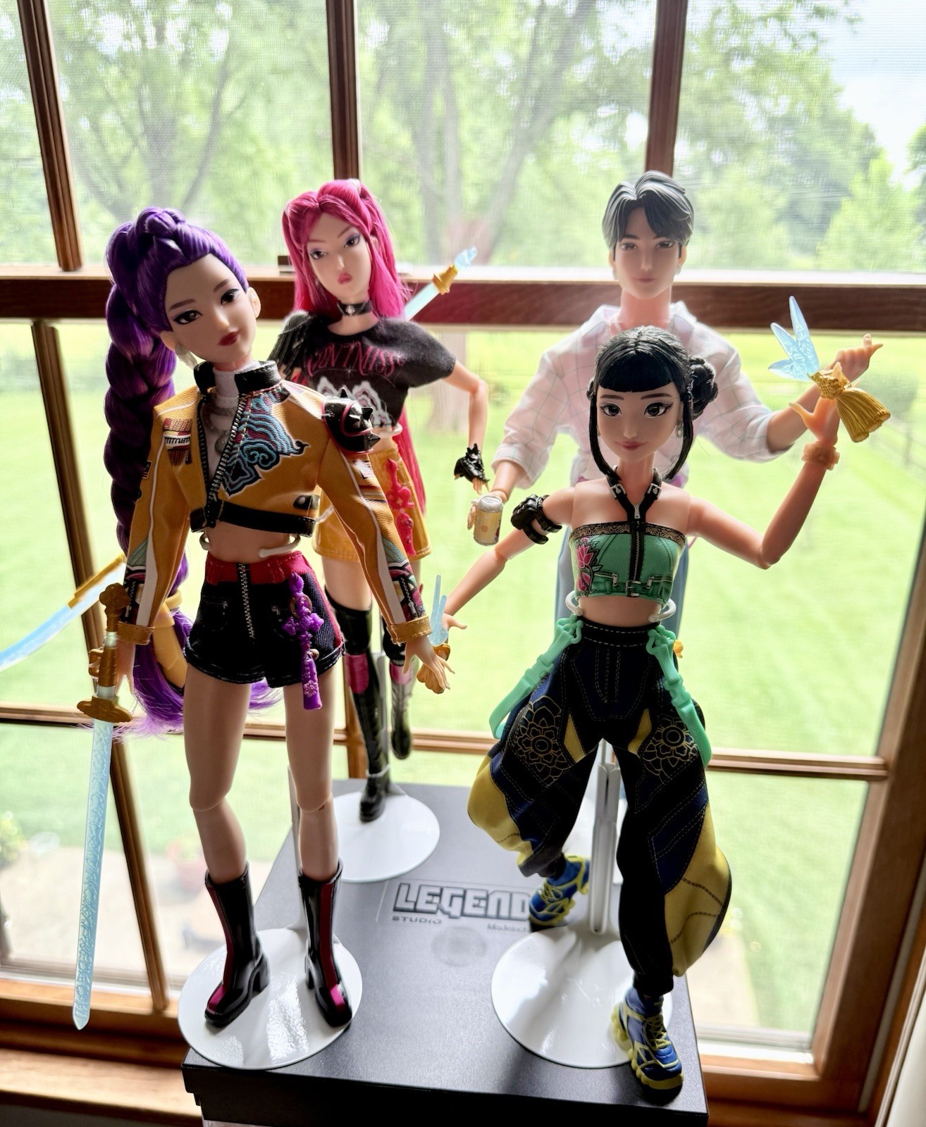 KPop Demon Hunters Netflix Rumi Mira Zoey Jinu Mattel Doll Lot Of 4 Out Of Box
