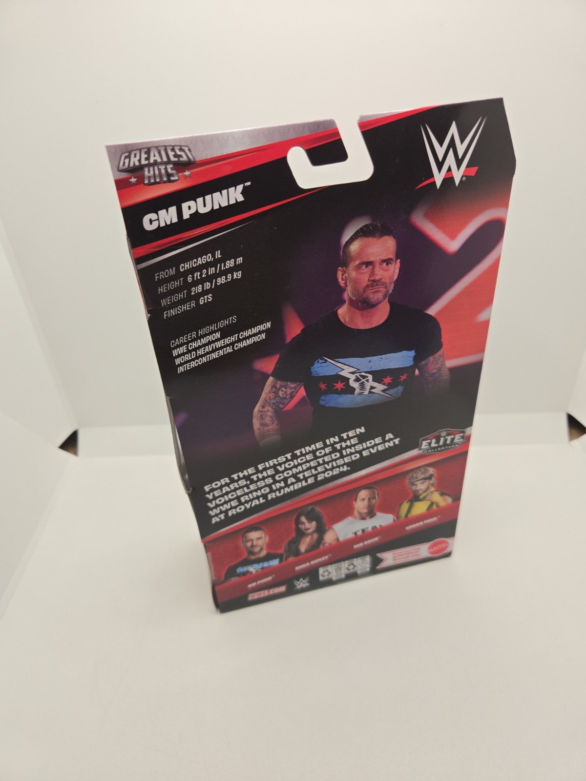 WWE Elite Greatest Hits 11 CM Punk 6″ Mattel 2026 Action Figure Short Hair