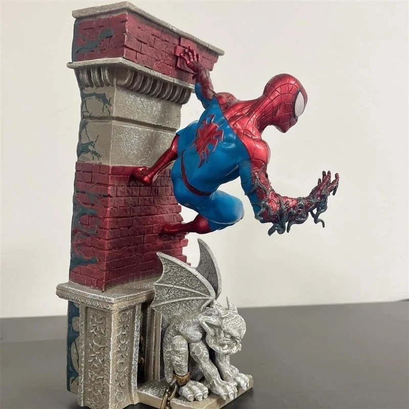 Large 29cm Spider Hero GK Statue Model Figure Trendy Desktop Decoration Gift
