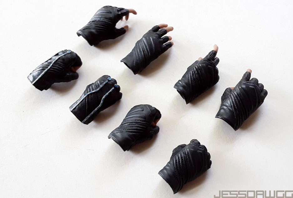 1/6 Hands wrist Gauntlets Black Widow MMS178 & MMS124 Hot Toys Iron Man 2