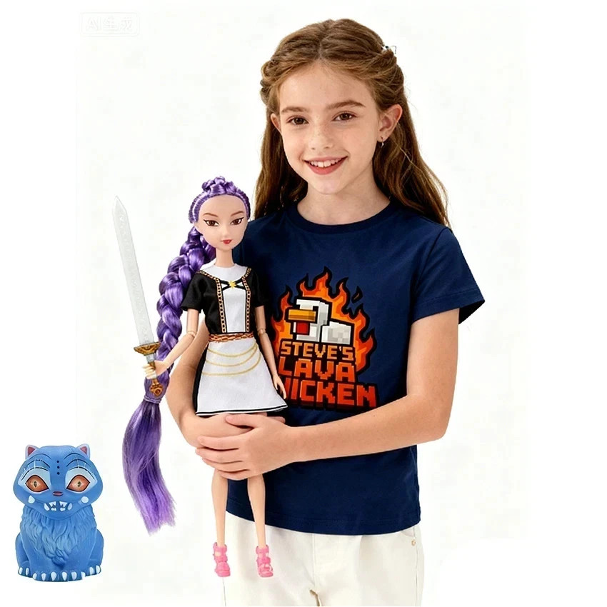 3PCS Gift Cosplay Kpop Demon Hunters Action Figures Mira Rumi Zoey Doll Toy JQ