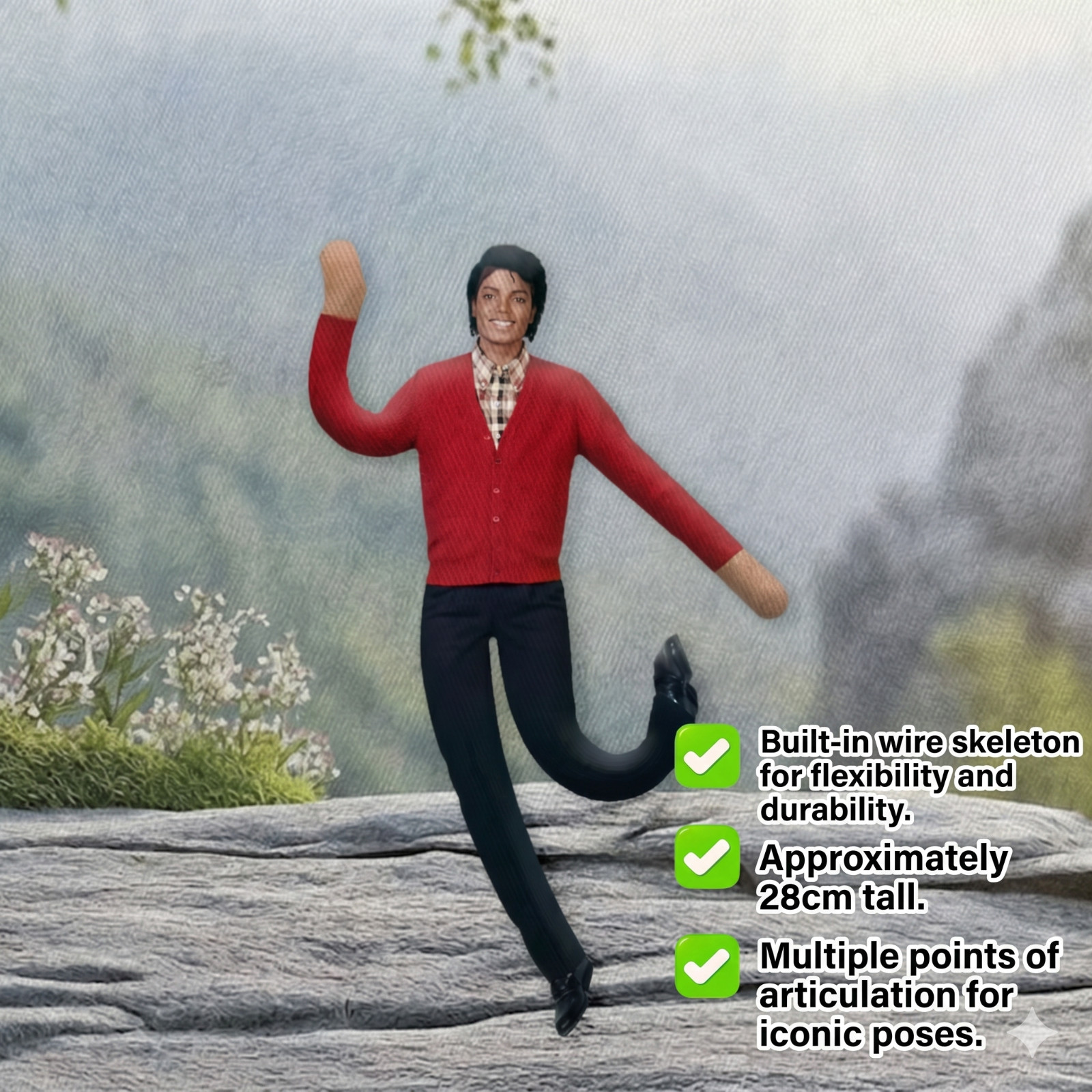 Michael Jackson Plush Doll Cosplay Stuffed Figure Collectible Room Decor Gift