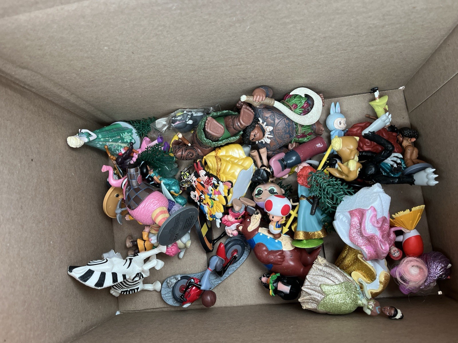 disney figures lot random around 9-12 pound for box
