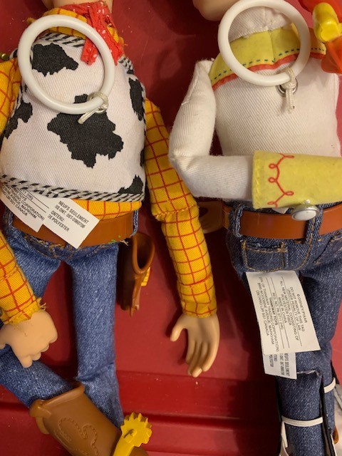 DISNEY PIXAR TOY STORY 2 THINKWAY TOYS WOODY & JESSIE PULL STRING TALKING DOLLS
