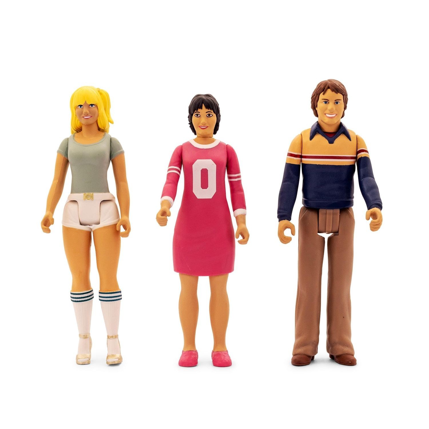 Three’s Company 3.75″H Action Figures 2025 SDCC Exclusive Set of 3 MINT IN BOX