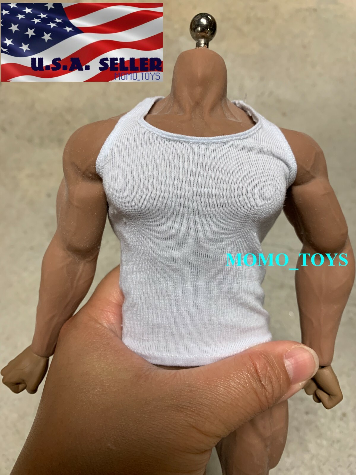 1/6 Tank Top Sports Vest WHITE For 12″ Hot Toys PHICEN TBLeague M34 M35 Figure