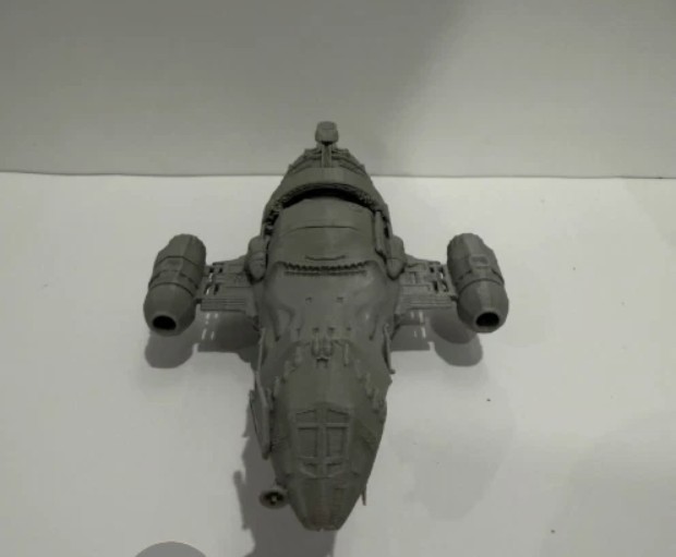 3D Printed Firefly Class Transport Ship 6in Grey Serenity Model Sci-Fi