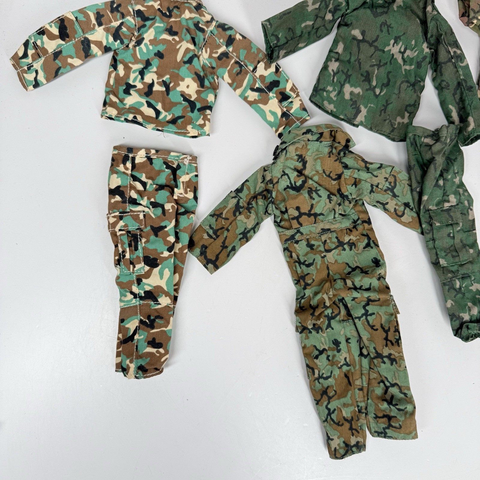 Lot Of 1/6 GI Joe Camouflage Uniform Marines Army 12” Figures