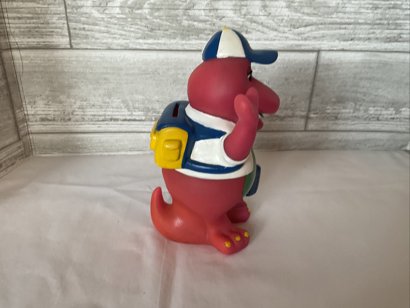 Vintage 1992 Lyons Group Barney Purple Dinosaur Coin Piggy Bank Back to School