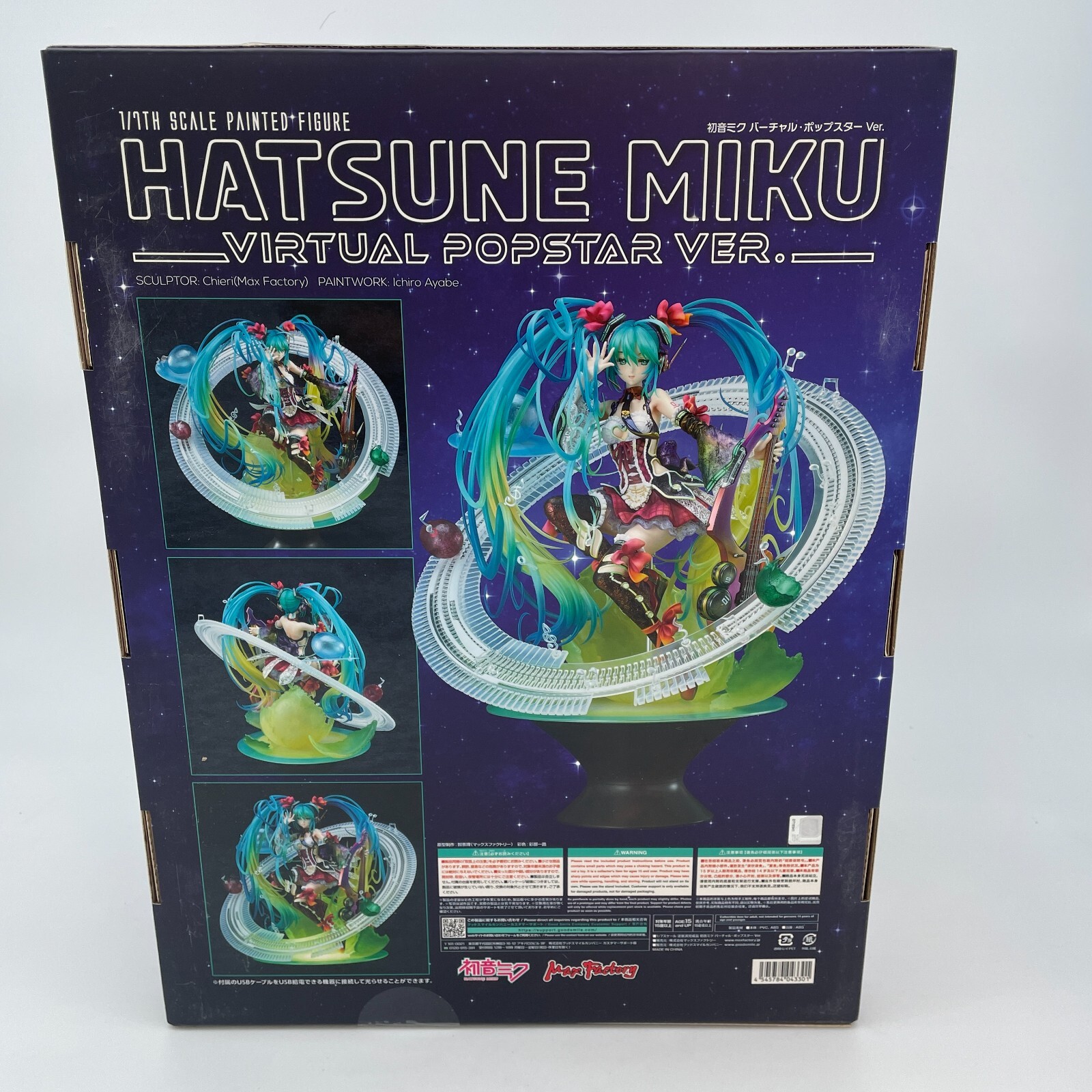 Hatsune Miku Virtual Popstar Ver. 1/7 Figure Max Factory Japan import.