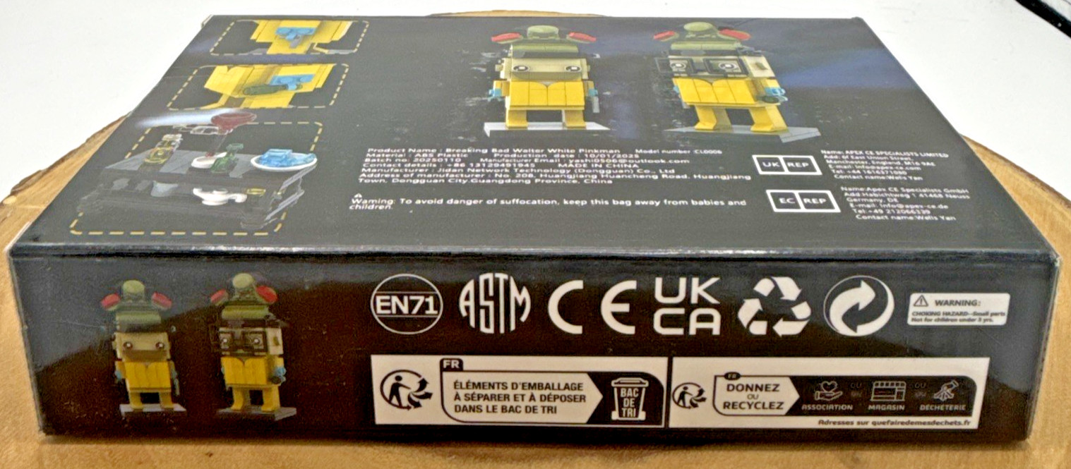 Nutain Breaking Bad Walter White Pinkman Building Kit CL0006 New/Sealed