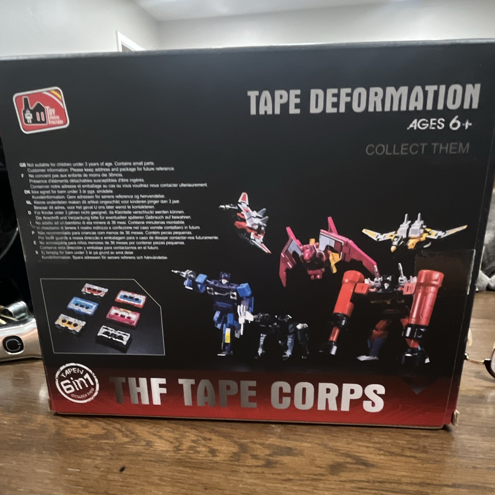 THF Tape Corps Transforming Robot Dog Figure Set Multicolor Ages 6+ THF-01P6