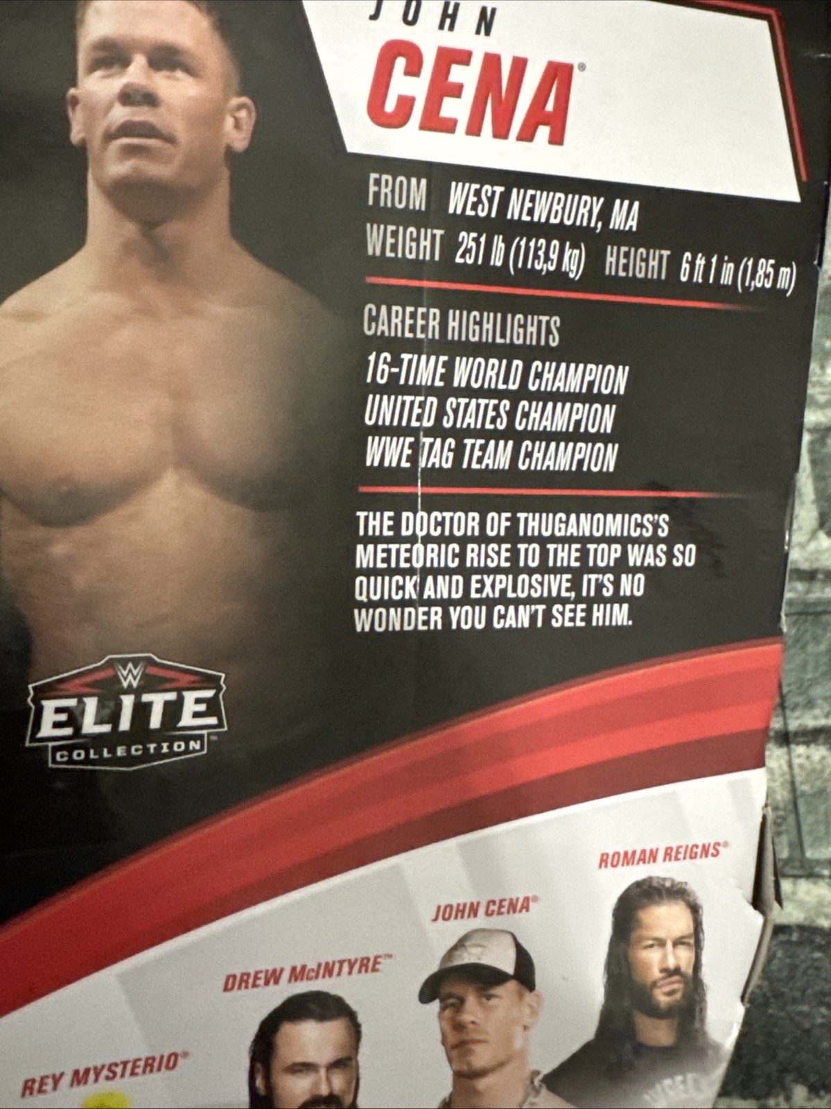 WWE Elite Collections Top Picks Figure-JOHN CENA Sealed Box No Mint