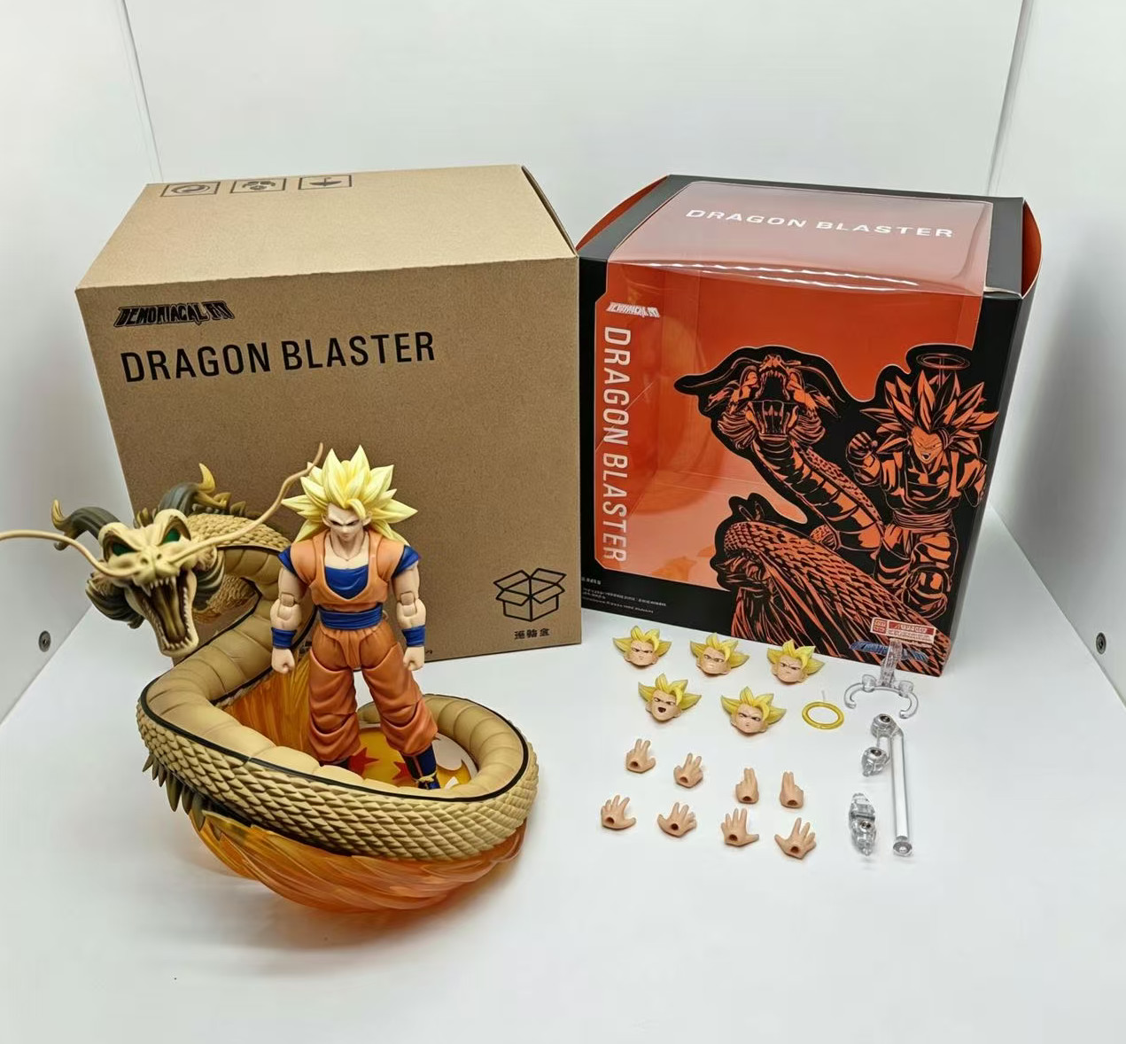 Dragon Blaster Super Saiyan Son Goku ssj3 Demoniacal Fit Action Figure In Stock