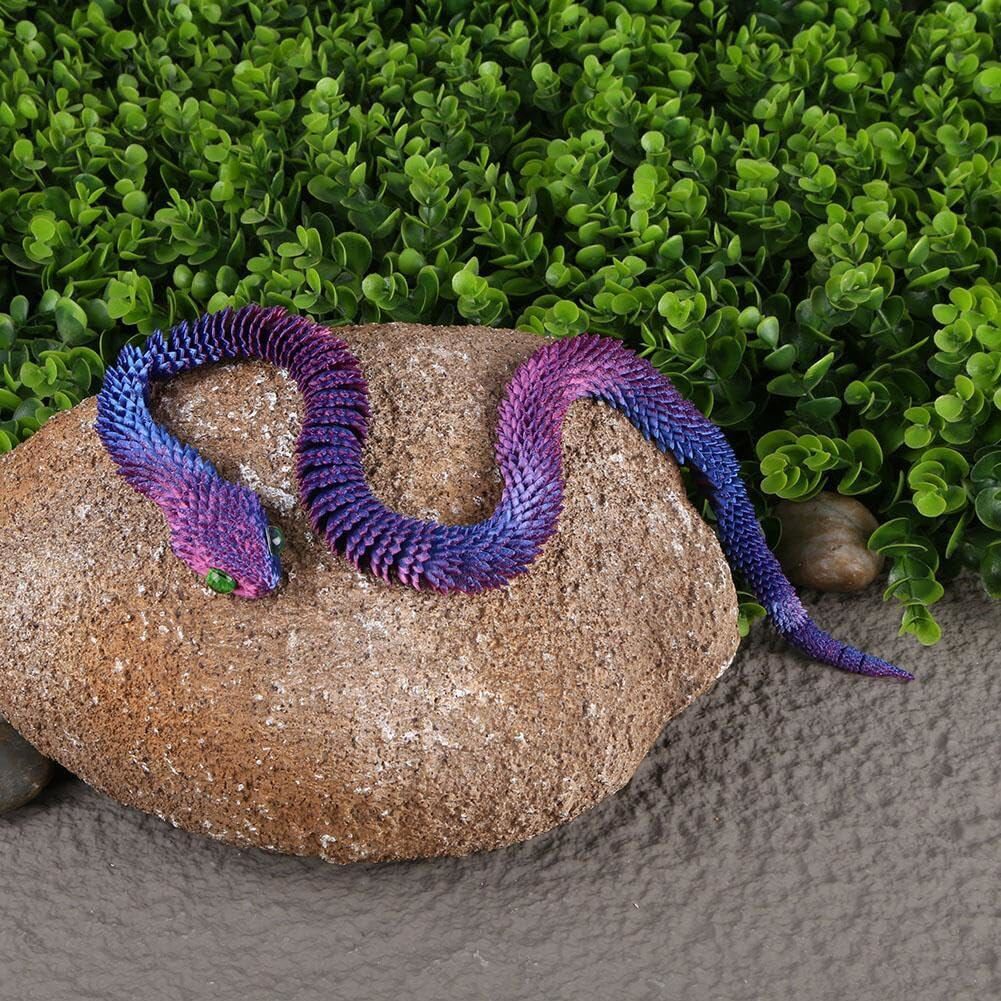 Realistic 3D Printed Articulated Snake Simulation Animal Snake Fidget Toys Decor