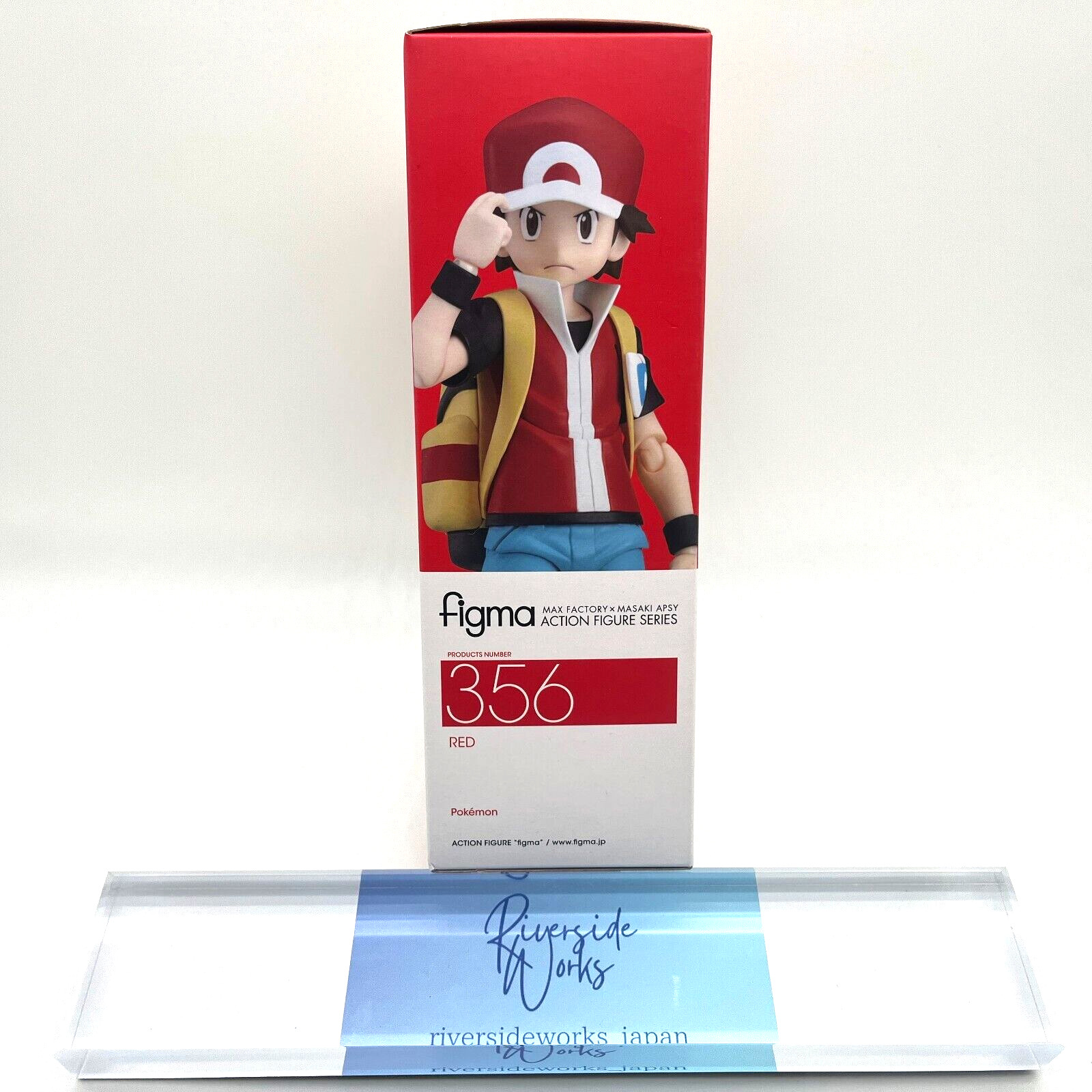 Max Factory figma Pokemon Red Trainer No.356 Pocket Monster Action Figure Japan