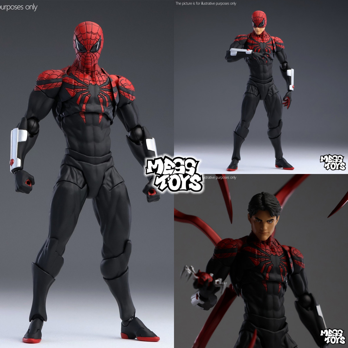 In Stock MESS TOYS Superior Spider Man Peter Parker Doctor Octopus Action Figure