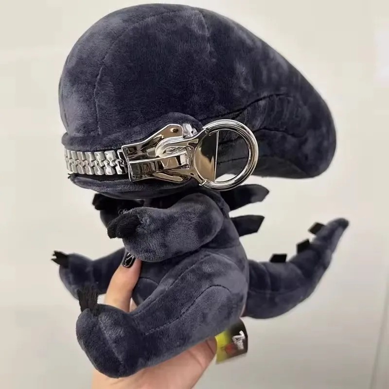 NEW Alien Xenomorph Shaped Zipper Mouth Plush Soft Stuffed Animal Cool Plush