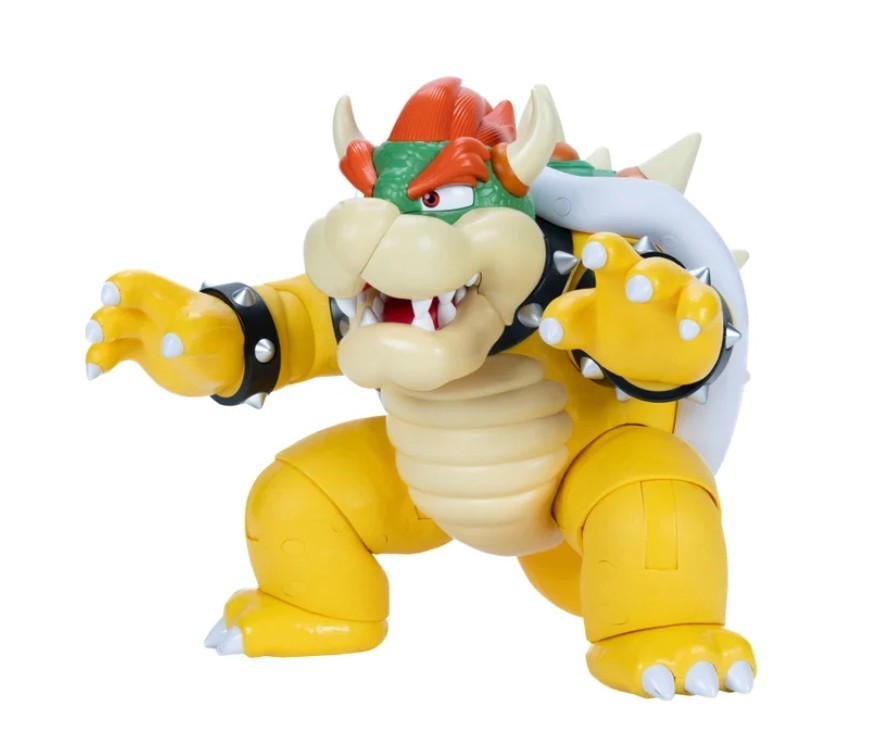 NEW – Big Bad Bowser Super Mario Action Figure 12” Light Up Sound Jakks Pacific