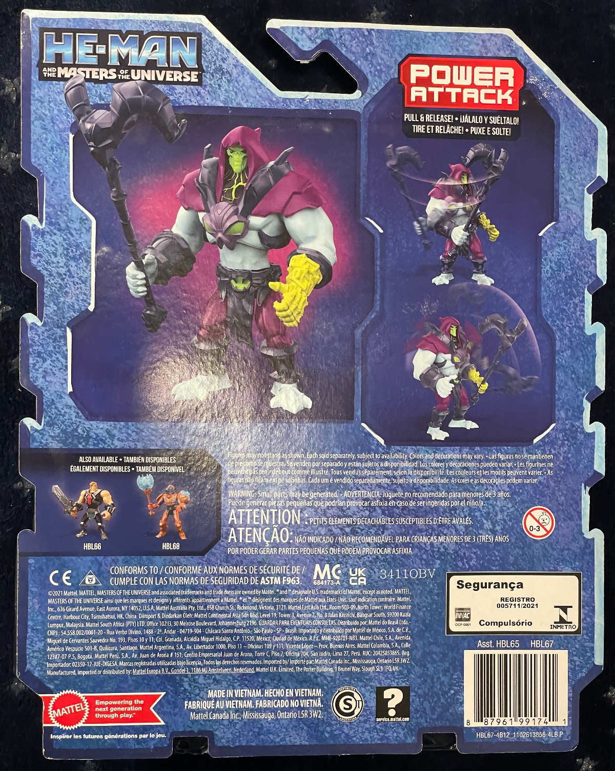 NEW! Mattel MOTU (Netflix) CORE SKELETOR 5.5″ Action Figure w/POWER ATTACK MINT!
