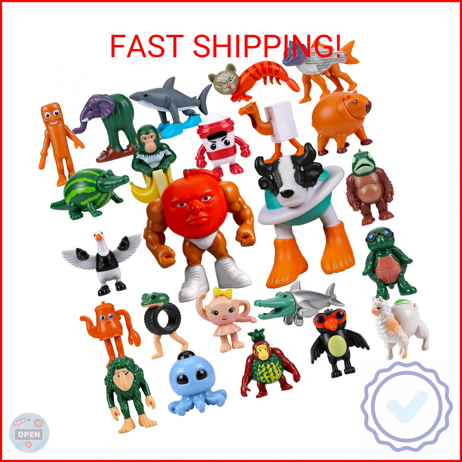 SOGLIM 24PCS Italian Brainrot Steal a Brainrot Toys, Brain Rot Toys, Tralalero T
