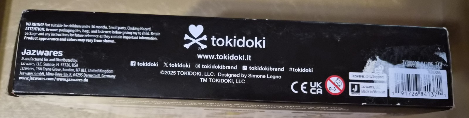 TOKIDOKI 6 FIGURE PACK 2 INCH DONUTELLA, MOZZARELLA,KAIJU TOKIMON,LATTE NIB