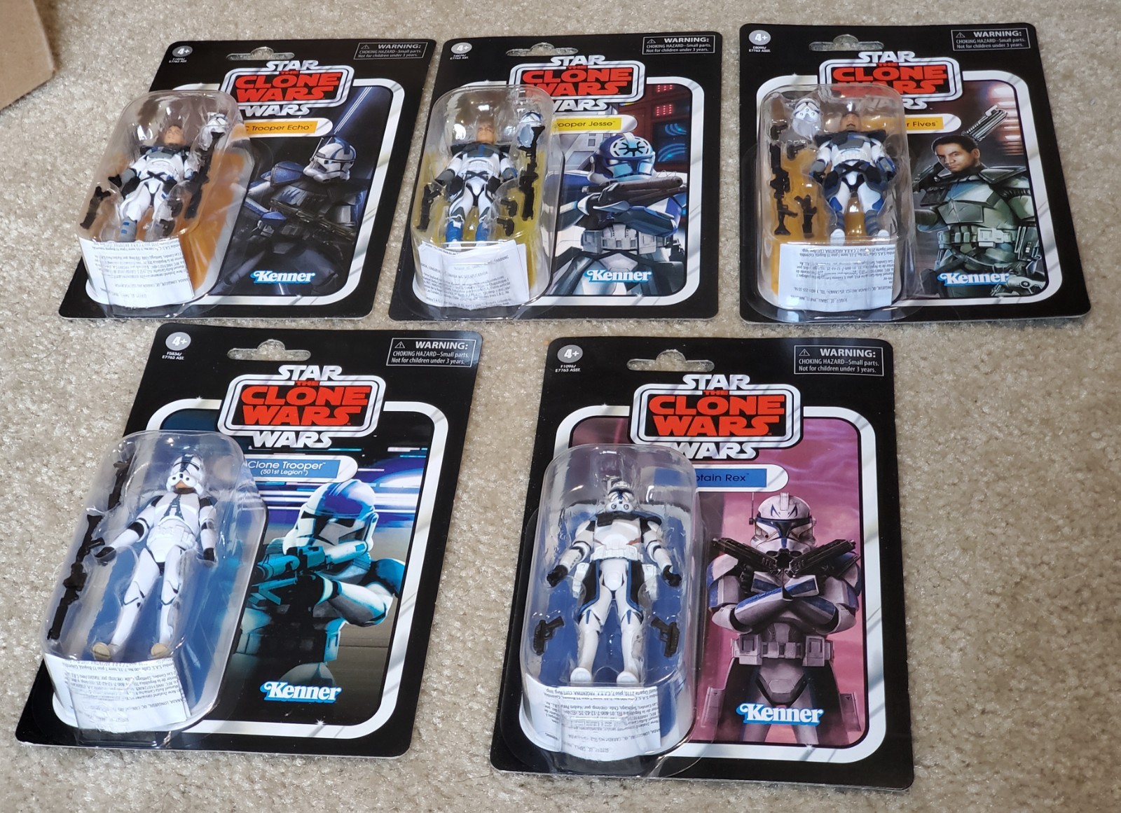 Star Wars LOT The Vintage TVC ARC Clone Trooper VC176 VC172 VC250 VC182 VC240