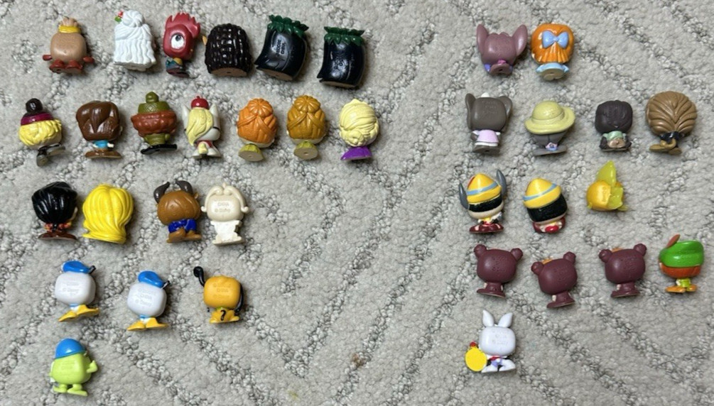 Disney Doorables lot of 35 Mixed Figures Moana Frozen Stitch Belle Pinnochio