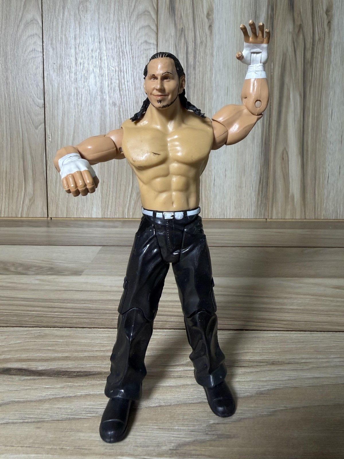 Jakks Pacific WWE Matt Hardy Black Wrestling Action Figure Loose 2004 Multicolor