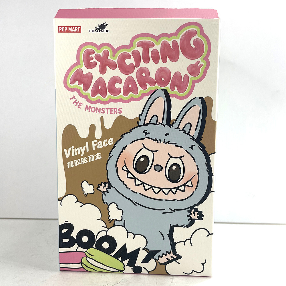 POP MART Labubu The Monsters Exciting Macaron Series Plush Dolls – Soymilk