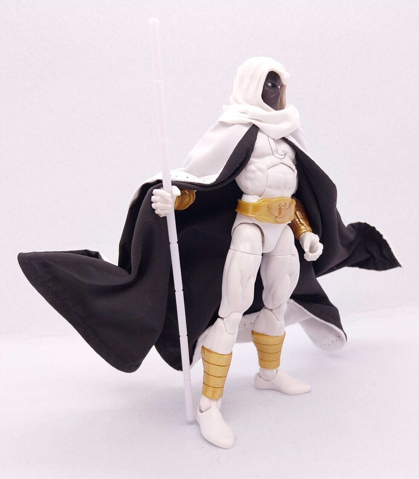 SU-C-BKMN: 1/12 Wired Black & White Cape for Marvel Strange Tales Moon Knight