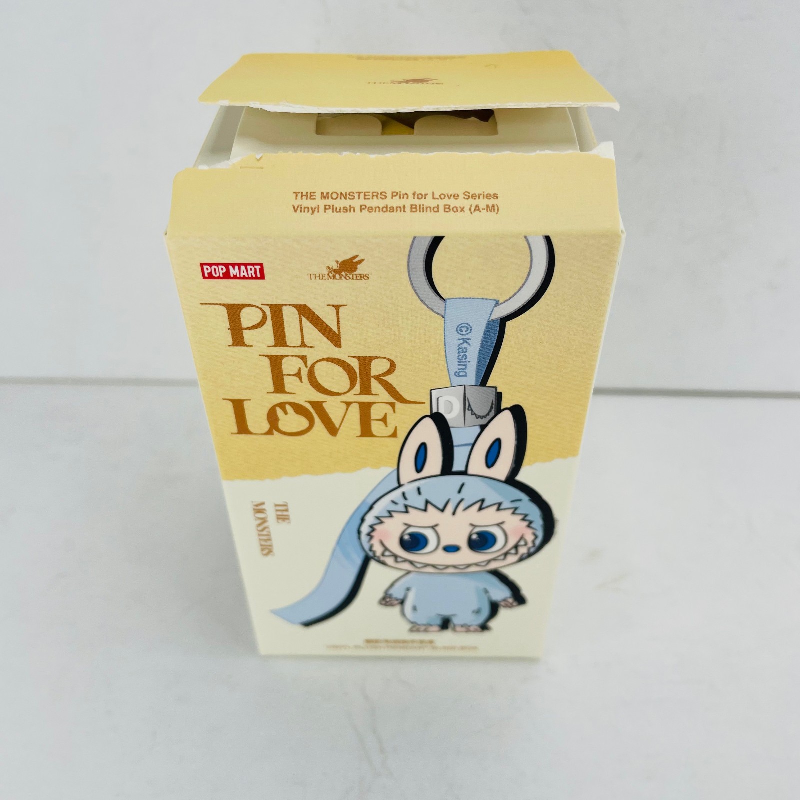 POP MART Labubu The Monsters Pin For Love Series Mini Vinyl Plush Doll Pendant F