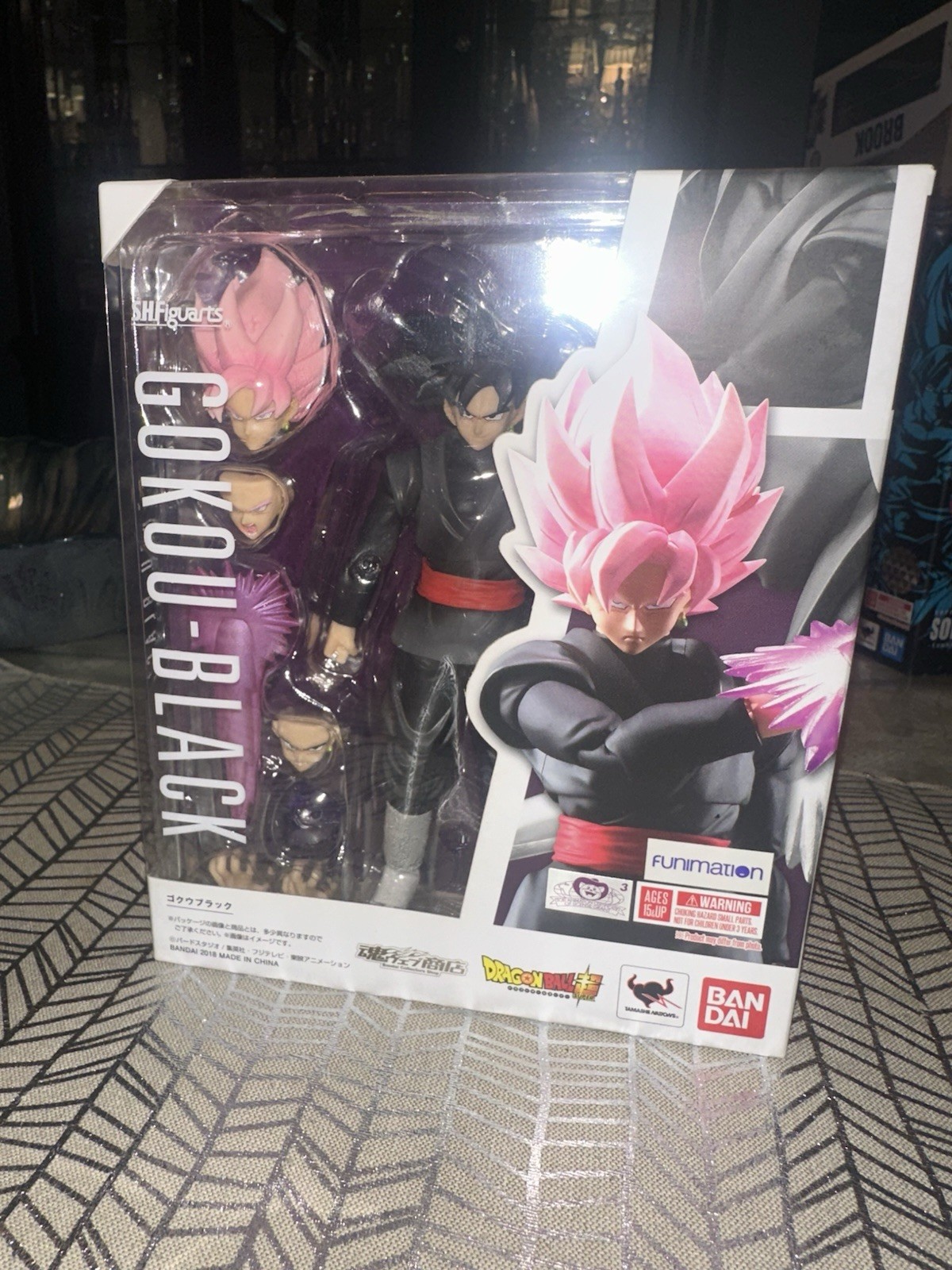 SH Figuarts Goku Black Figure Dragon Ball Z Super Saiyan Rose