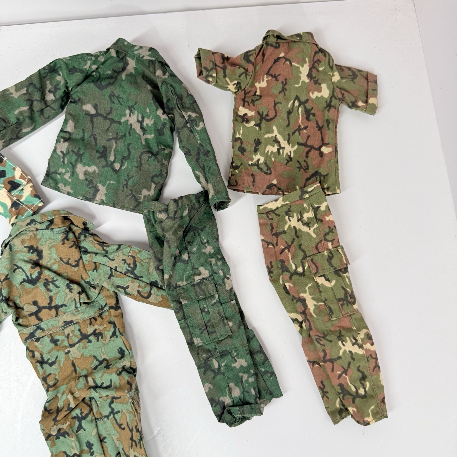 Lot Of 1/6 GI Joe Camouflage Uniform Marines Army 12” Figures