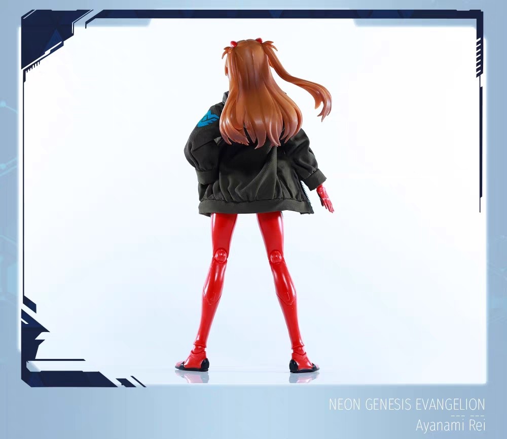 SP-EVA-ASK: 1/12 Green Zipper jacket for EVA Asuka Langley 6″ action figure