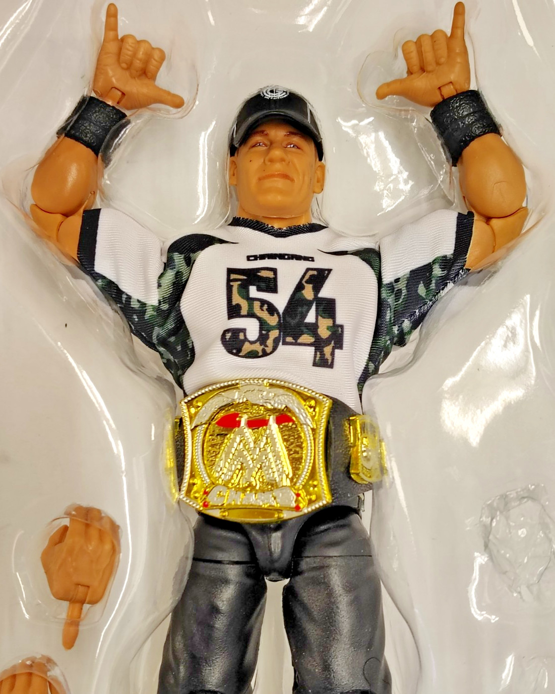 WWE Elite Hall Of Champions 7″ JOHN CENA (Spinner Belt) From 4 Pack Complete.