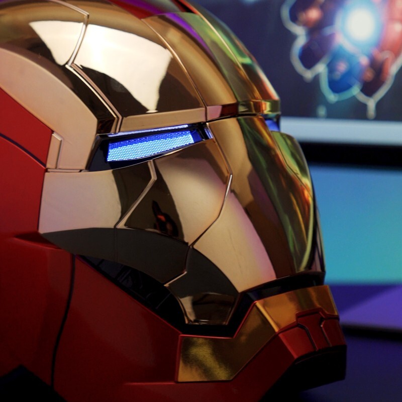 1:1 Iron Man MK5 Jarvis Deformable Voice Control Wearable Helmet Electroplated